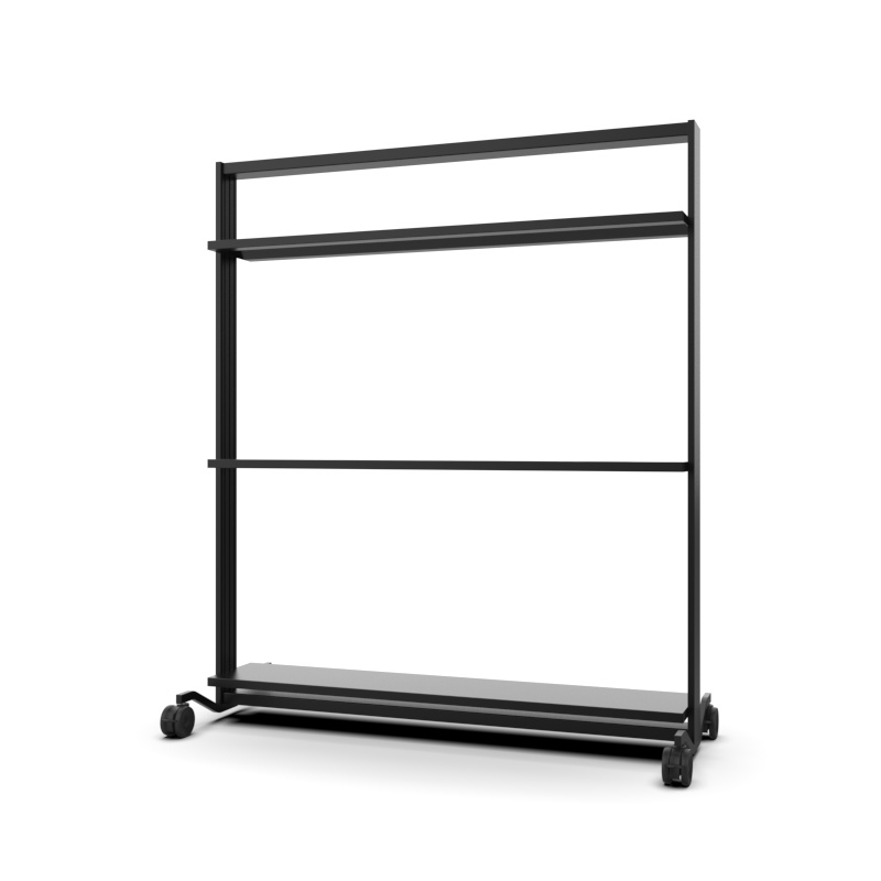 [42004] FlexWall Mobile Shelf (Svart)