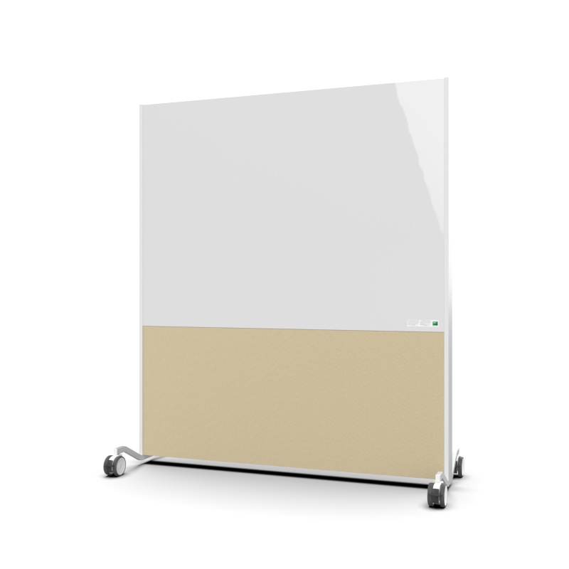 [42007] FlexWall Mobile Whiteboard (Vit / Ljust standardtyg)
